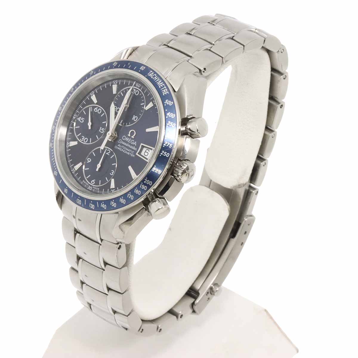 Speedmaster Date 3212 80 Chronograph Automatic Blue Dial Mens