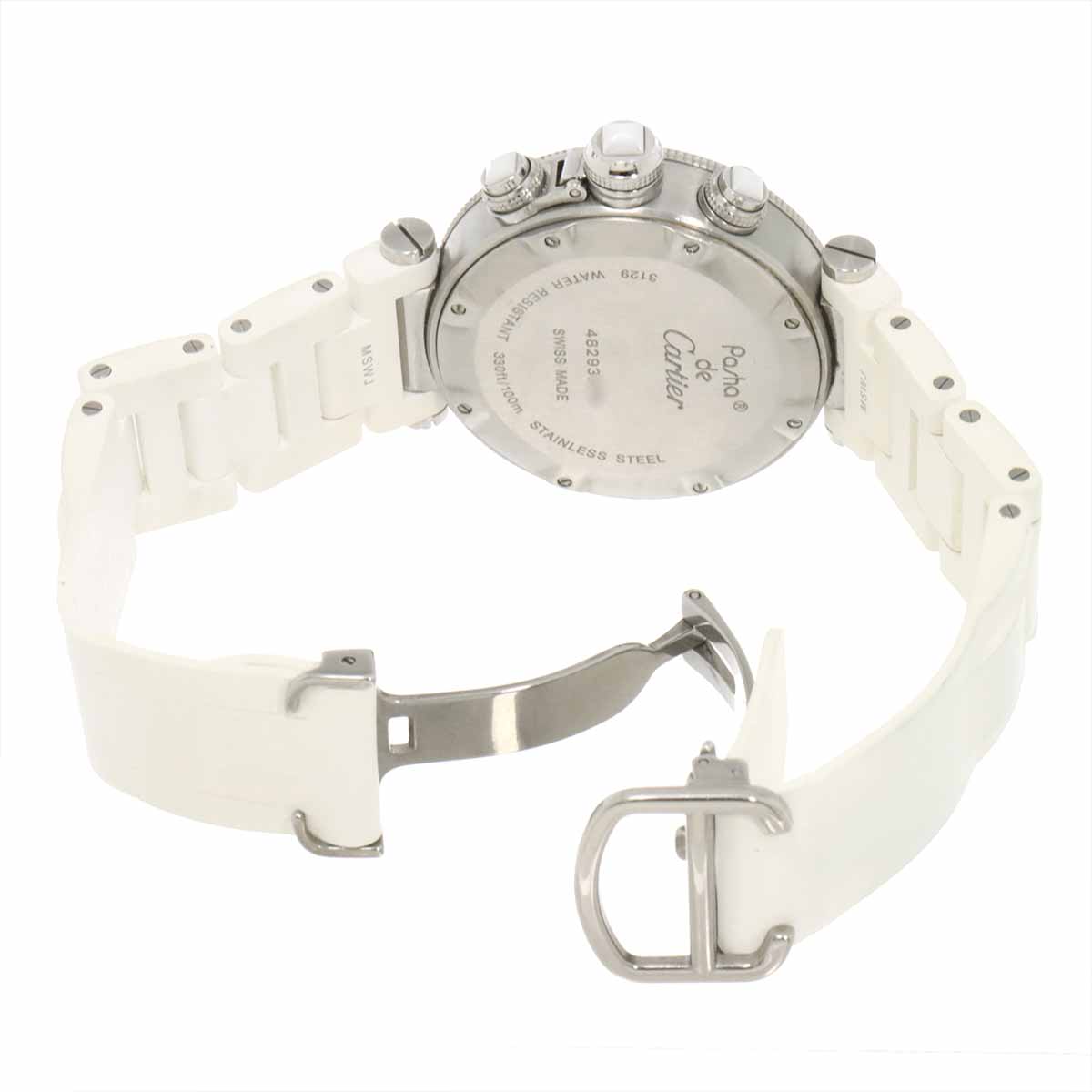 Pasha Seatimer Chronograph W3140005 Quartz Silver Dial