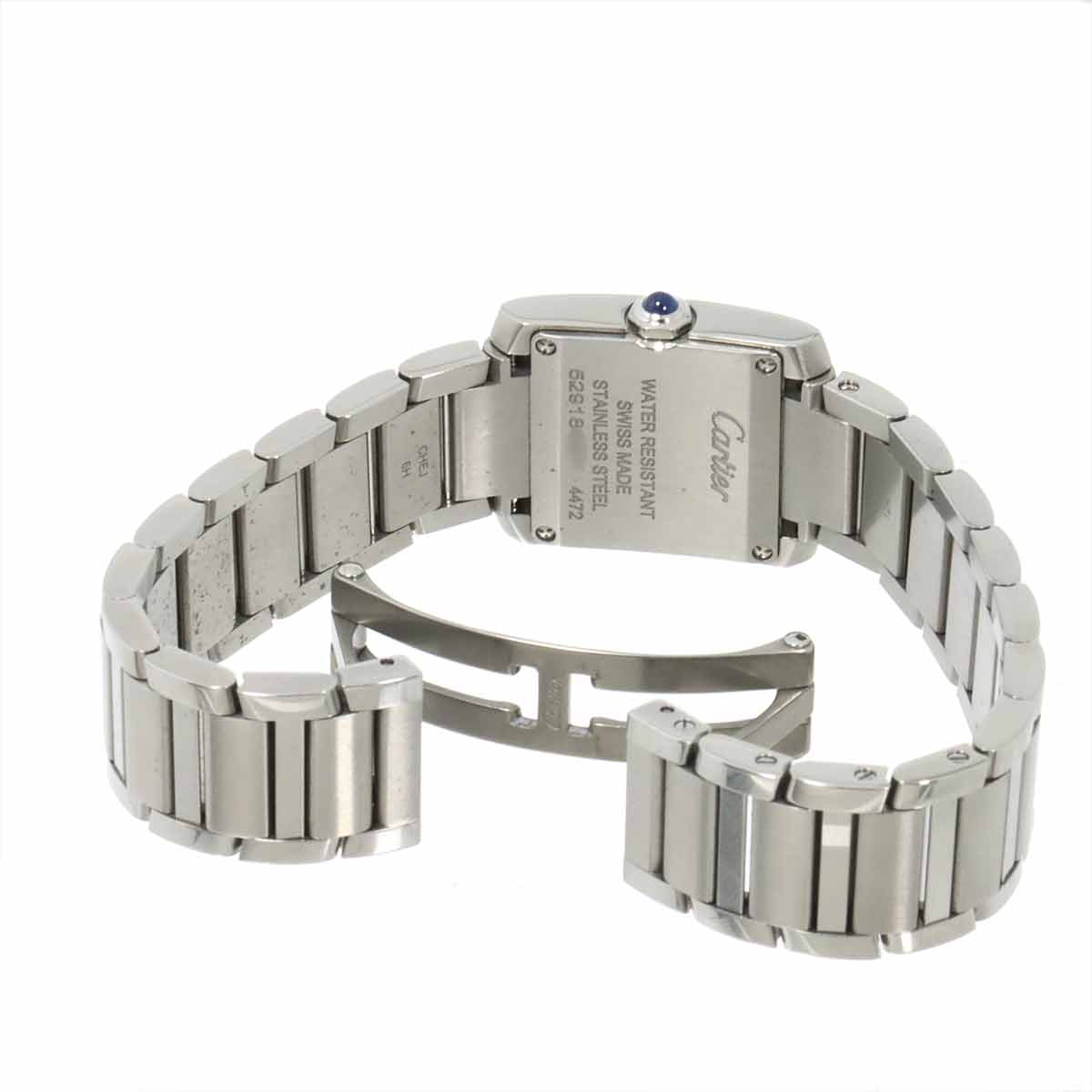 Cartier Tank Francaise SM WSTA0129 Quartz Silver Dial Ladies Watch
