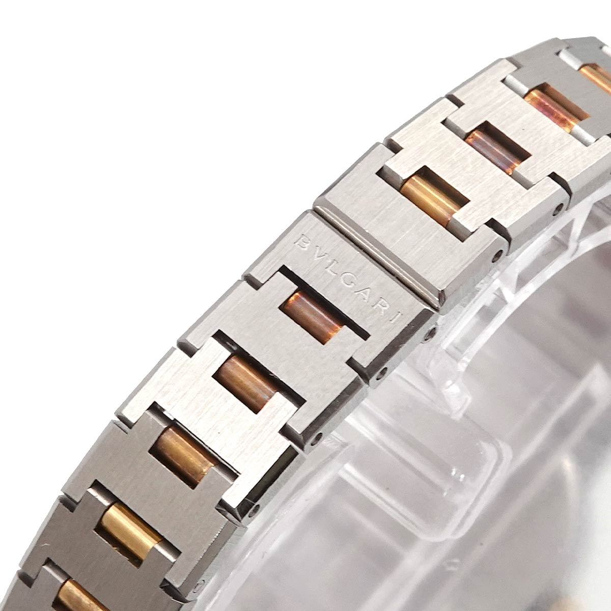 BVLGARIBVLGARI Two Tones BB23SG YG Black Dial Ladies