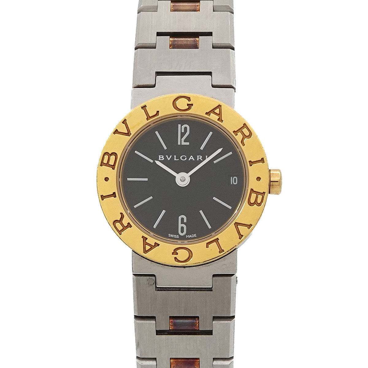 BVLGARIBVLGARI Two Tones BB23SG YG Black Dial Ladies