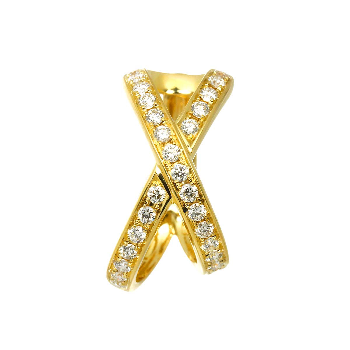 Diamond 0.46ct Ear cuff 18K YG 750 One Piece only