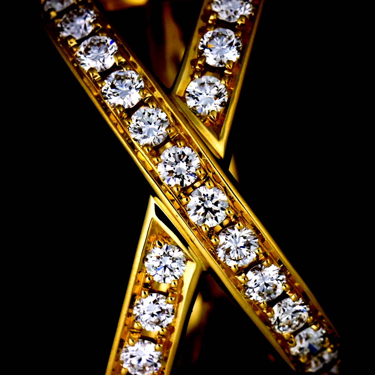 Diamond 0.46ct Ear cuff 18K YG 750 One Piece only