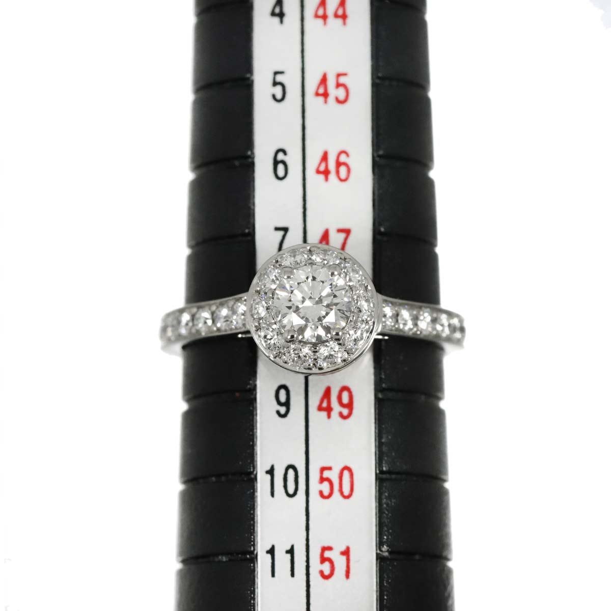Diamond 0.31ct D/VVS2/3EX Ring Pt size48 4-4.5(US)
