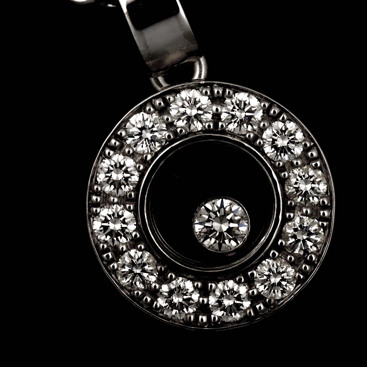 Happy Diamond Necklace 18K White Gold 750