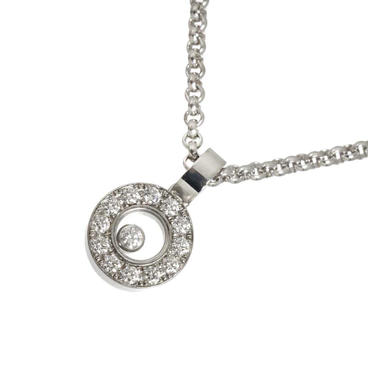 Happy Diamond Necklace 18K White Gold 750