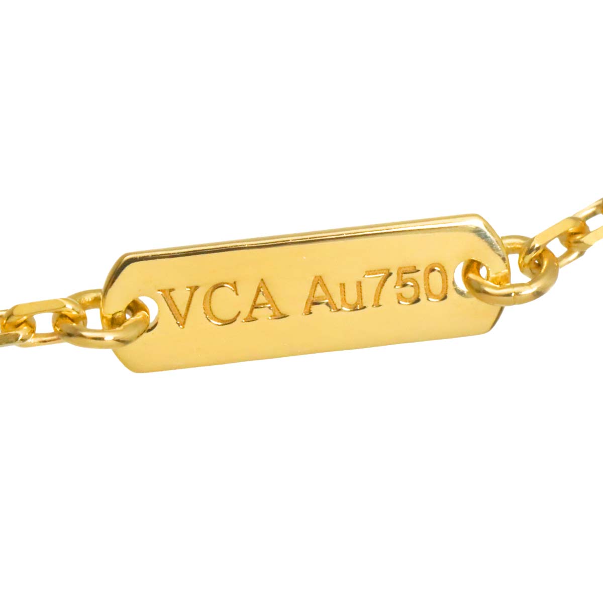 Vintage Alhambra Onyx Necklace 18K YG 750