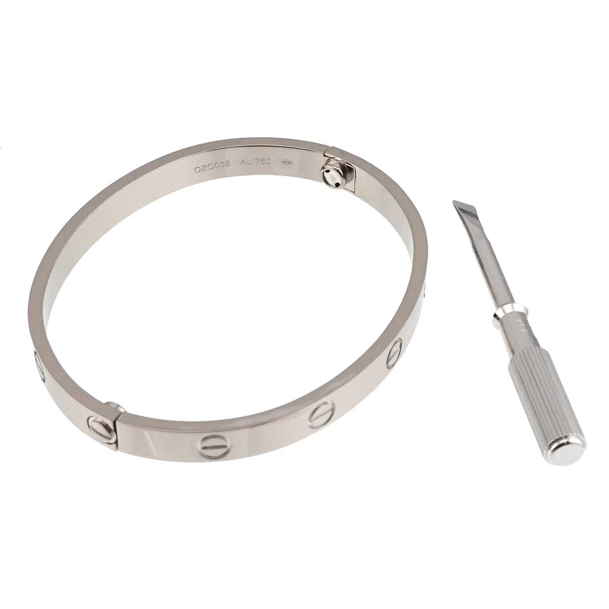 Love Bracelet Bangle 18K WG 750 Size17