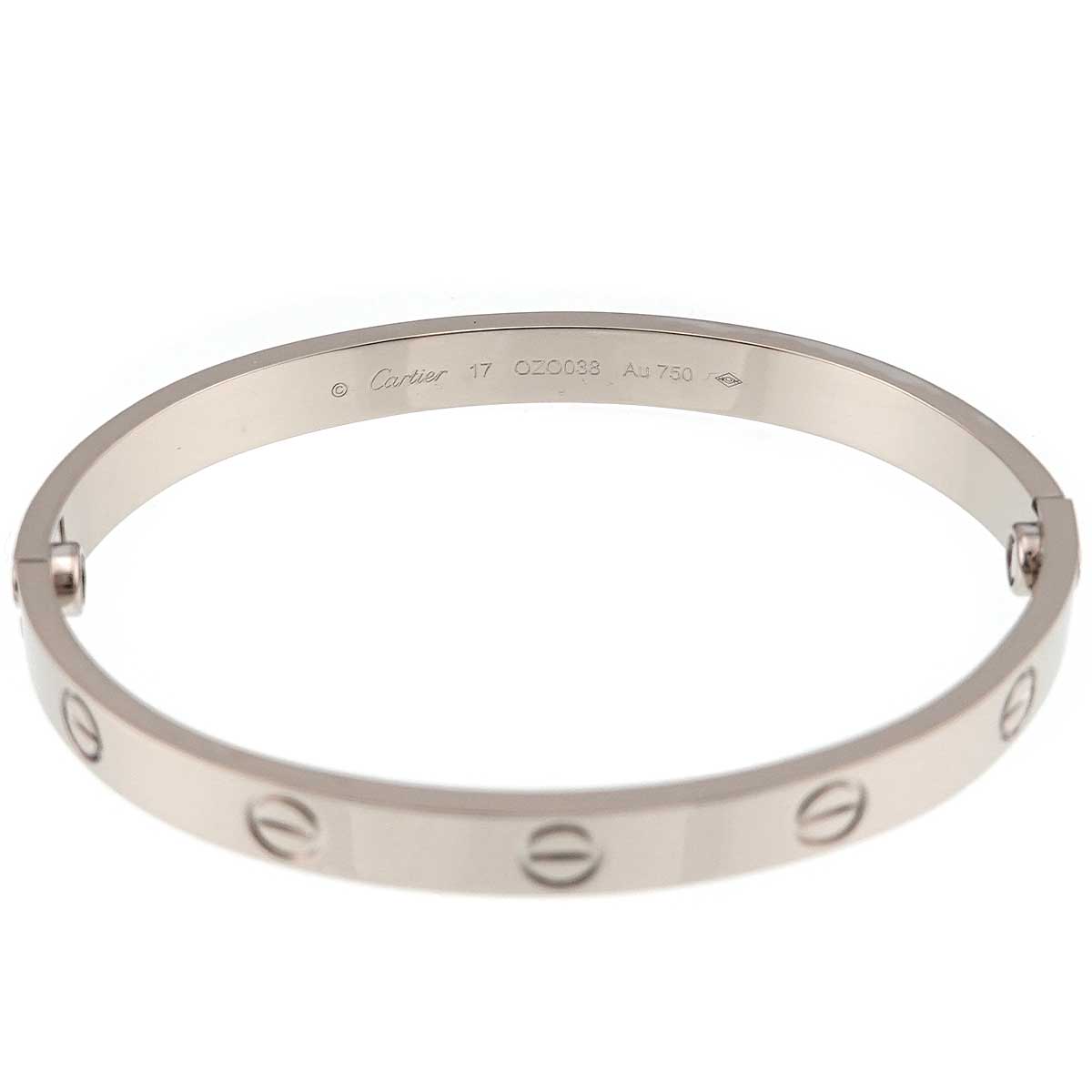 Love Bracelet Bangle 18K WG 750 Size17