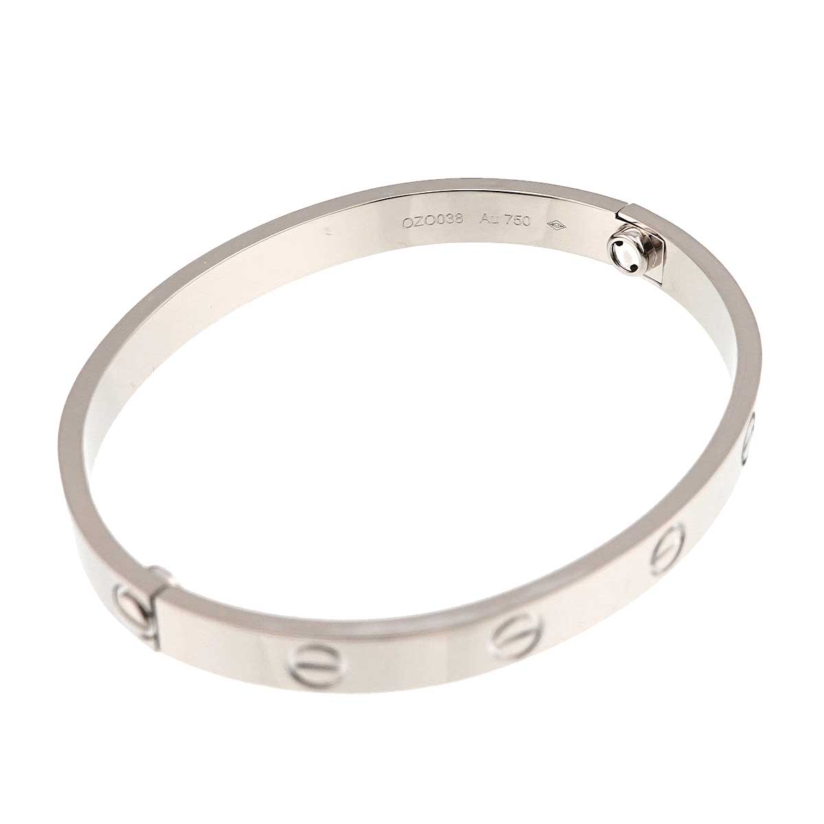 Love Bracelet Bangle 18K WG 750 Size17