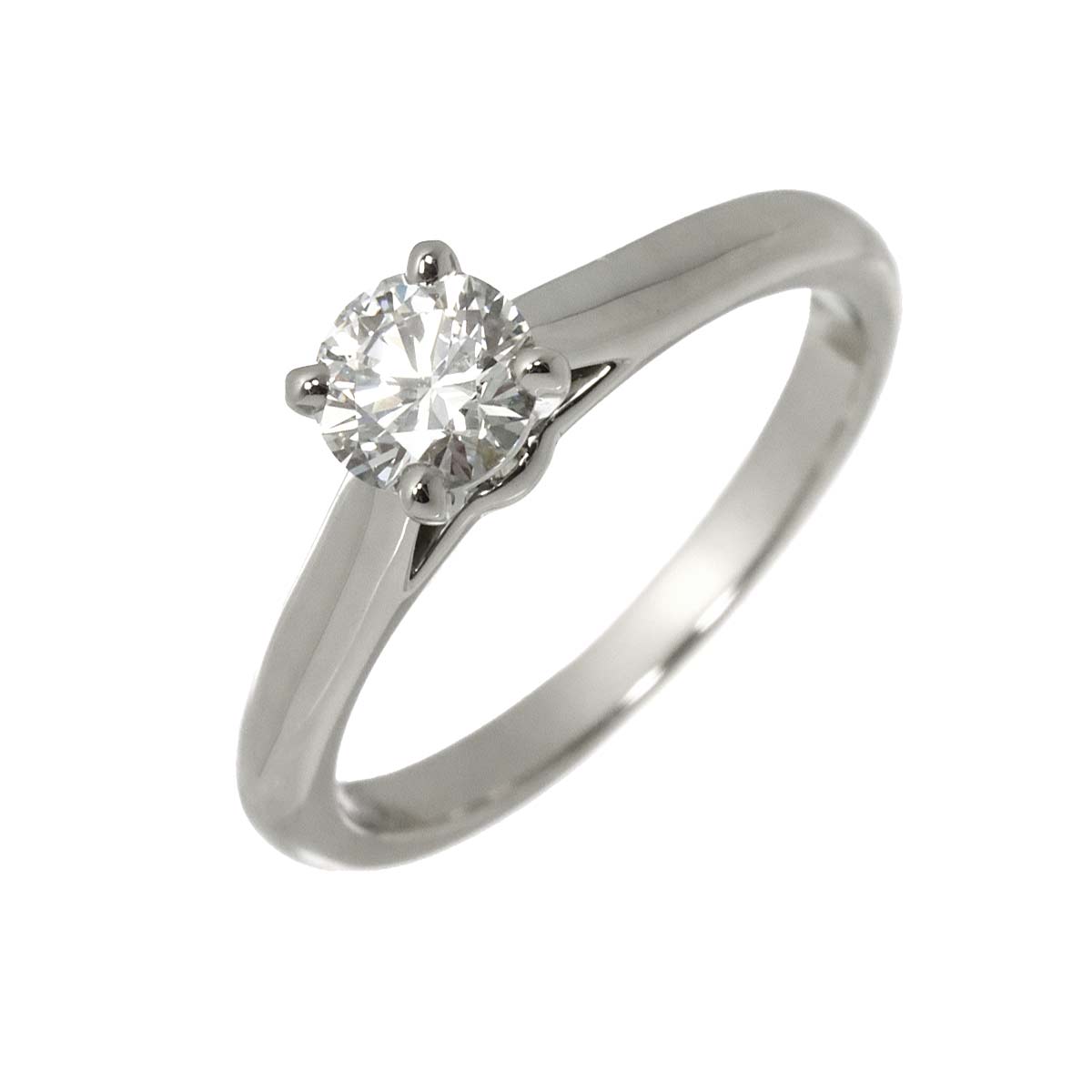 Diamond 0.37ct F/VVS1/3EX Ring Platinum Size46 3.75(US)