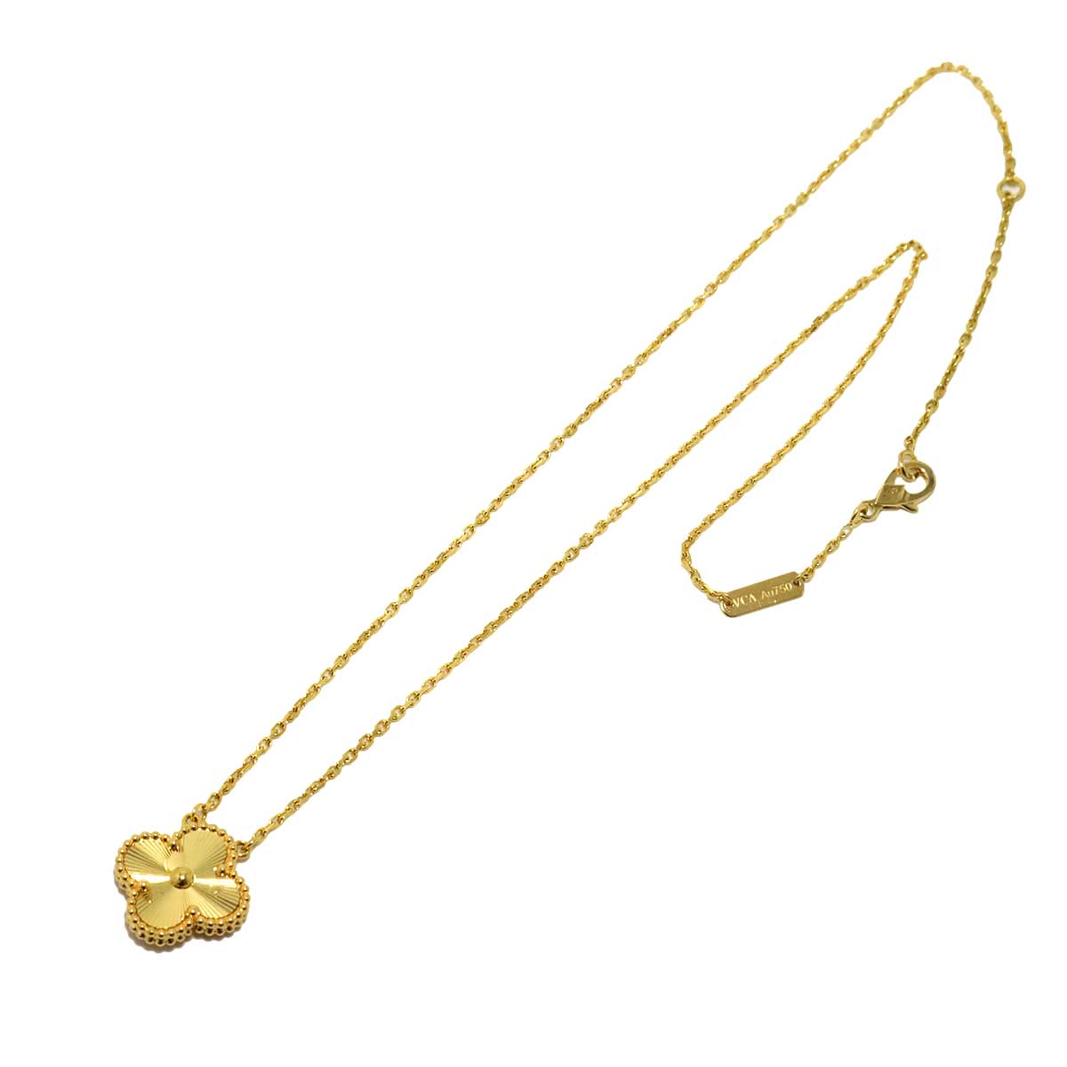 Vintage Alhambra Necklace 18K Yellow Gold 750