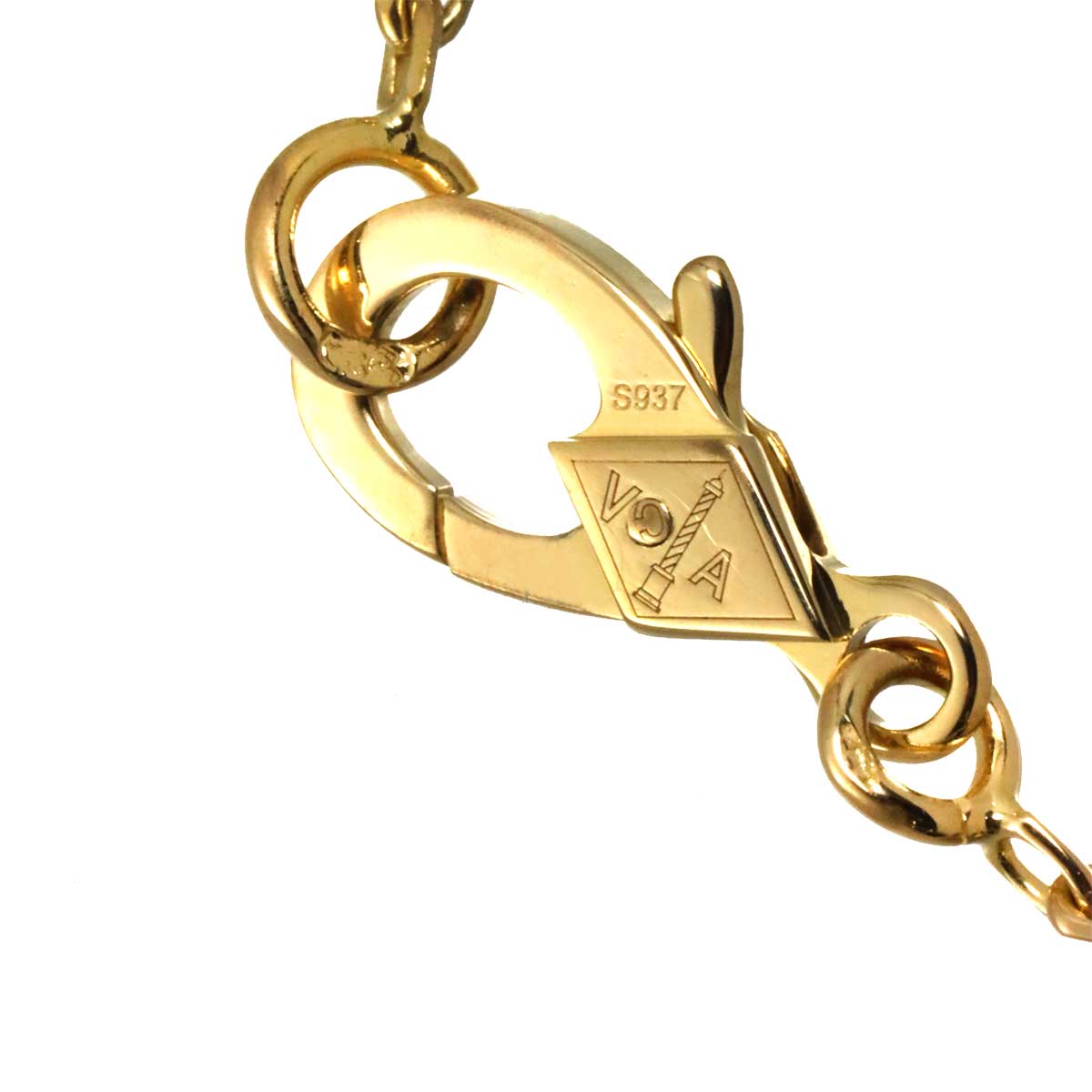 Vintage Alhambra Necklace 18K Yellow Gold 750