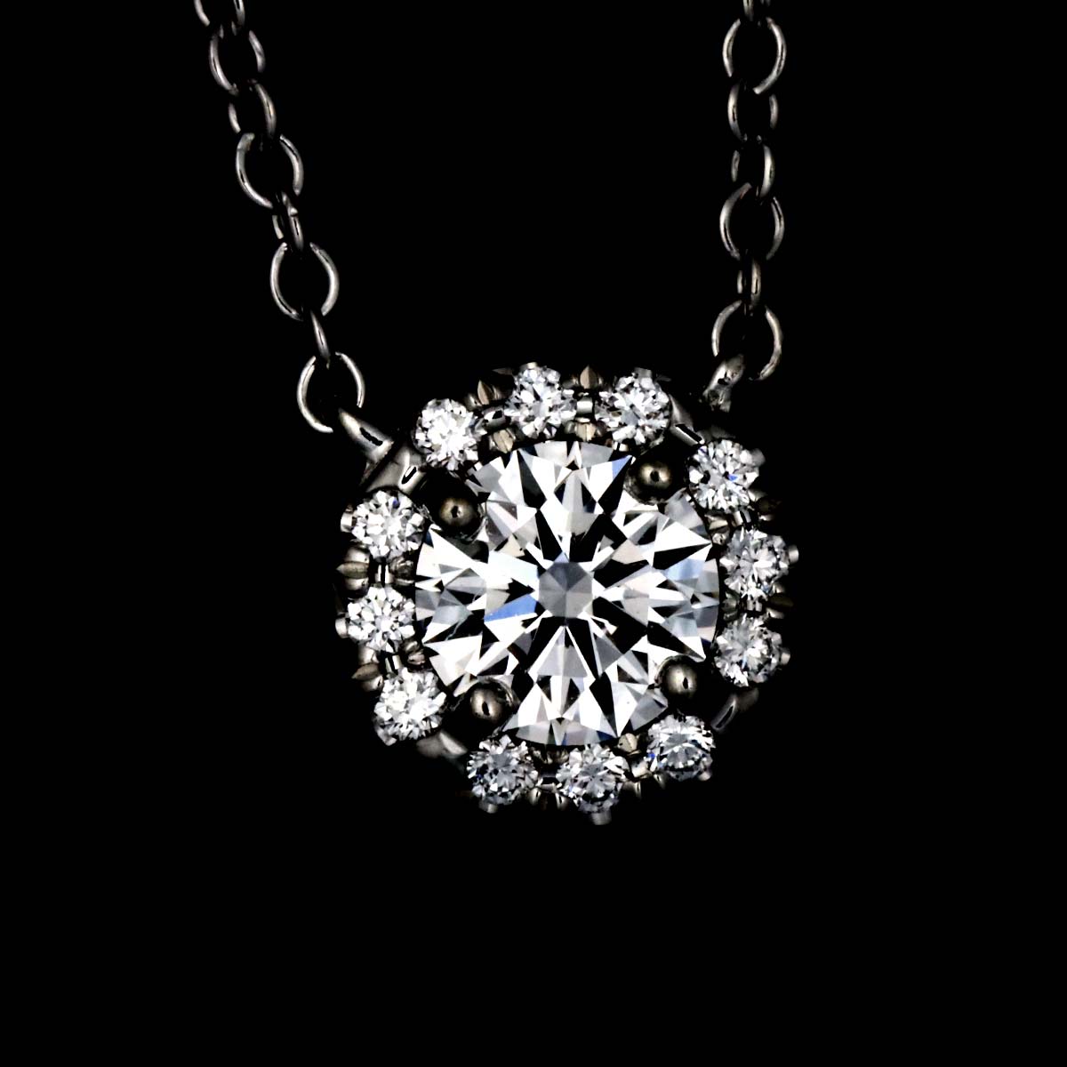 Diamond 0.27ct D/VS1/3EX Necklace Platinum