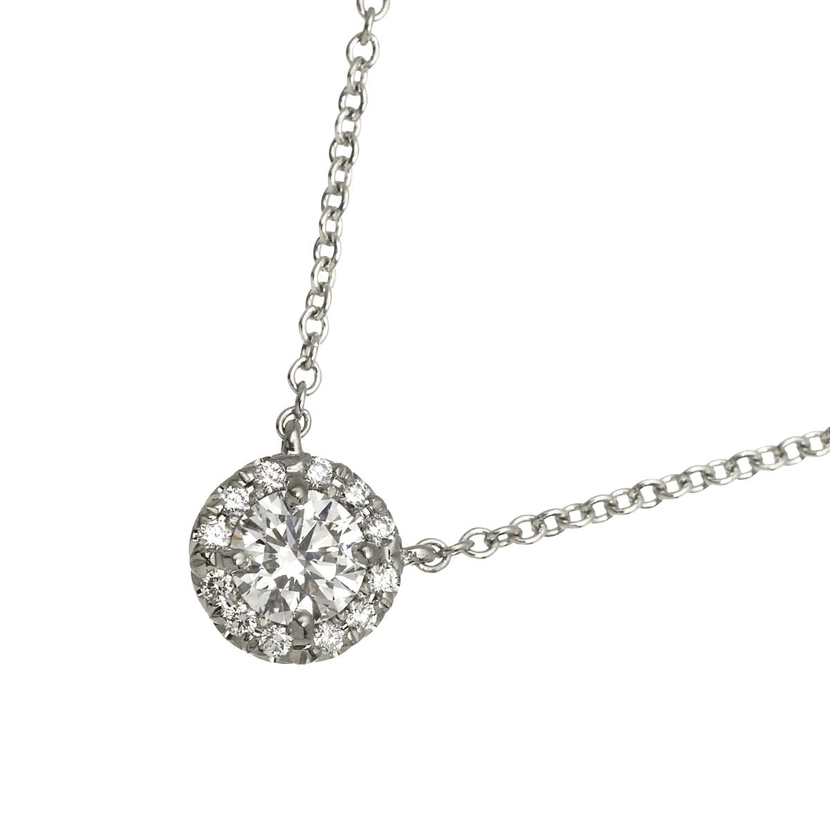 Diamond 0.27ct D/VS1/3EX Necklace Platinum