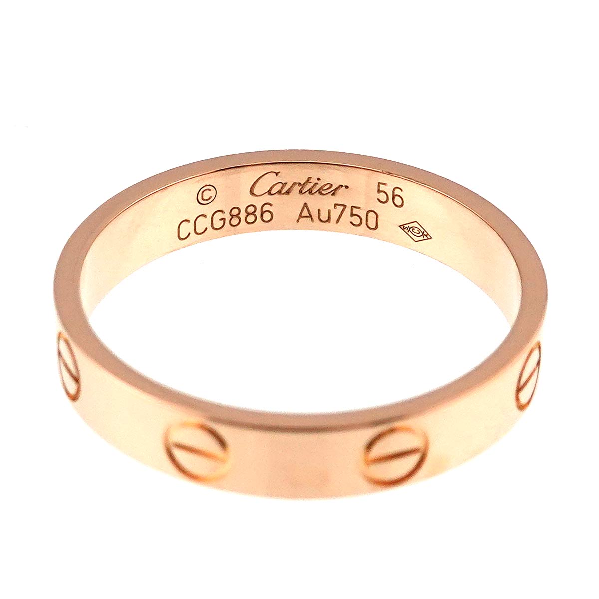 Mini Love Ring 18K Pink Gold 750 size56 7.25-7.5(US)
