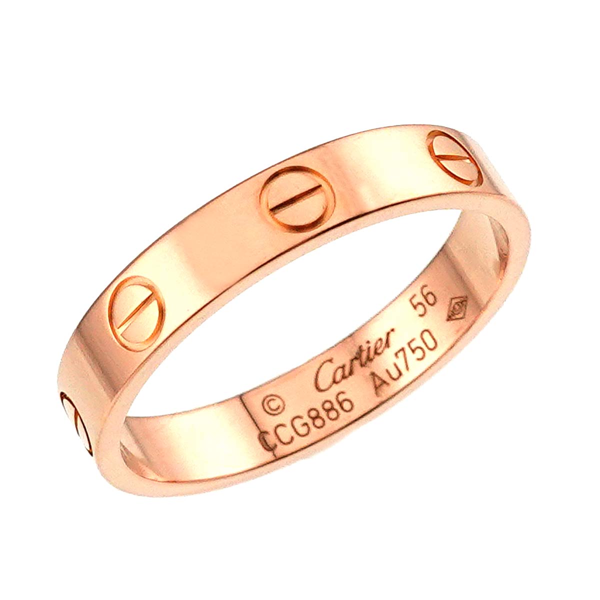 Mini Love Ring 18K Pink Gold 750 size56 7.25-7.5(US)