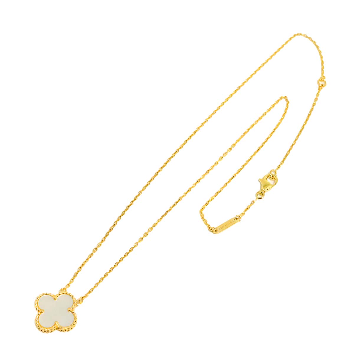 Vintage Alhambra MOP Necklace 18K YG 750