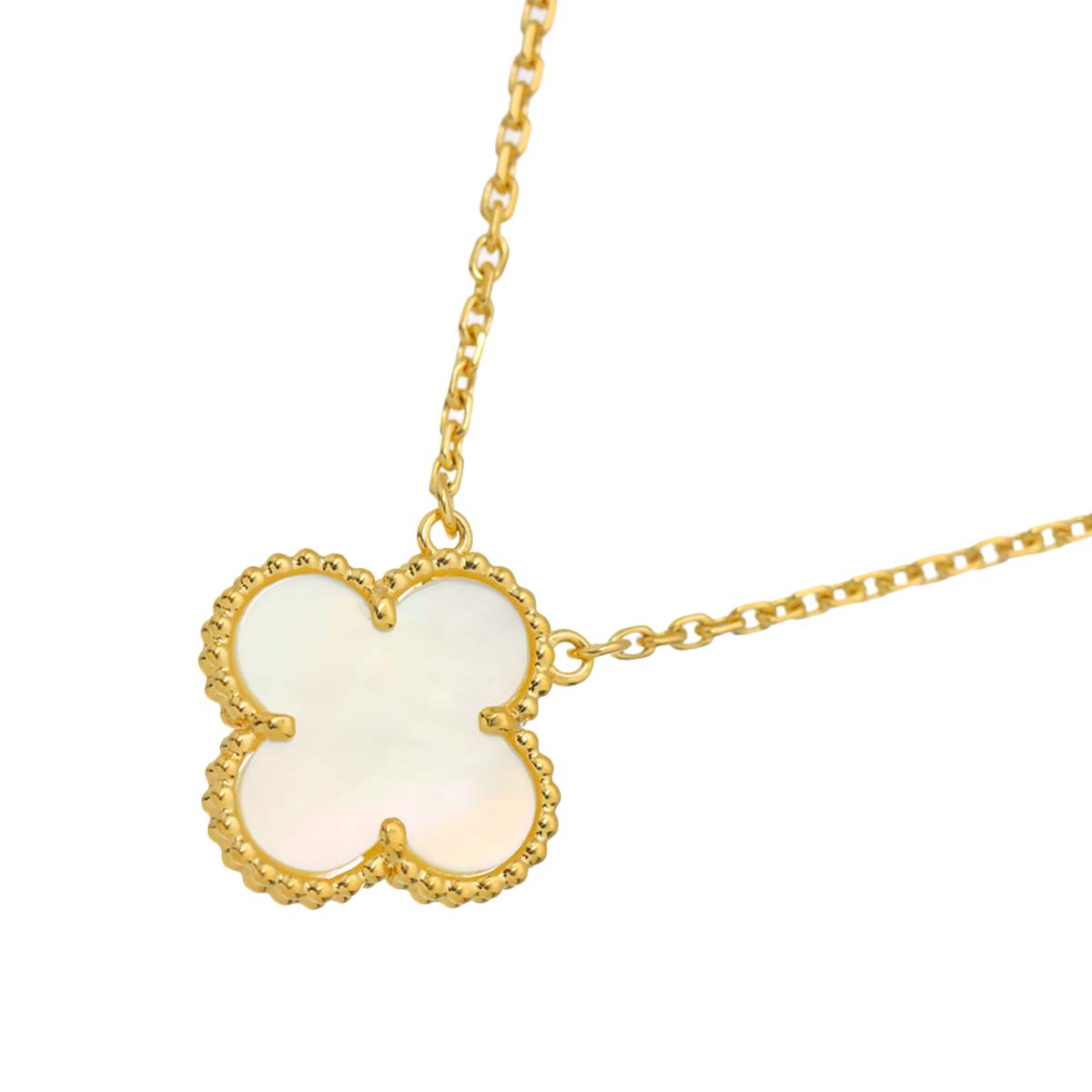 Vintage Alhambra MOP Necklace 18K YG 750