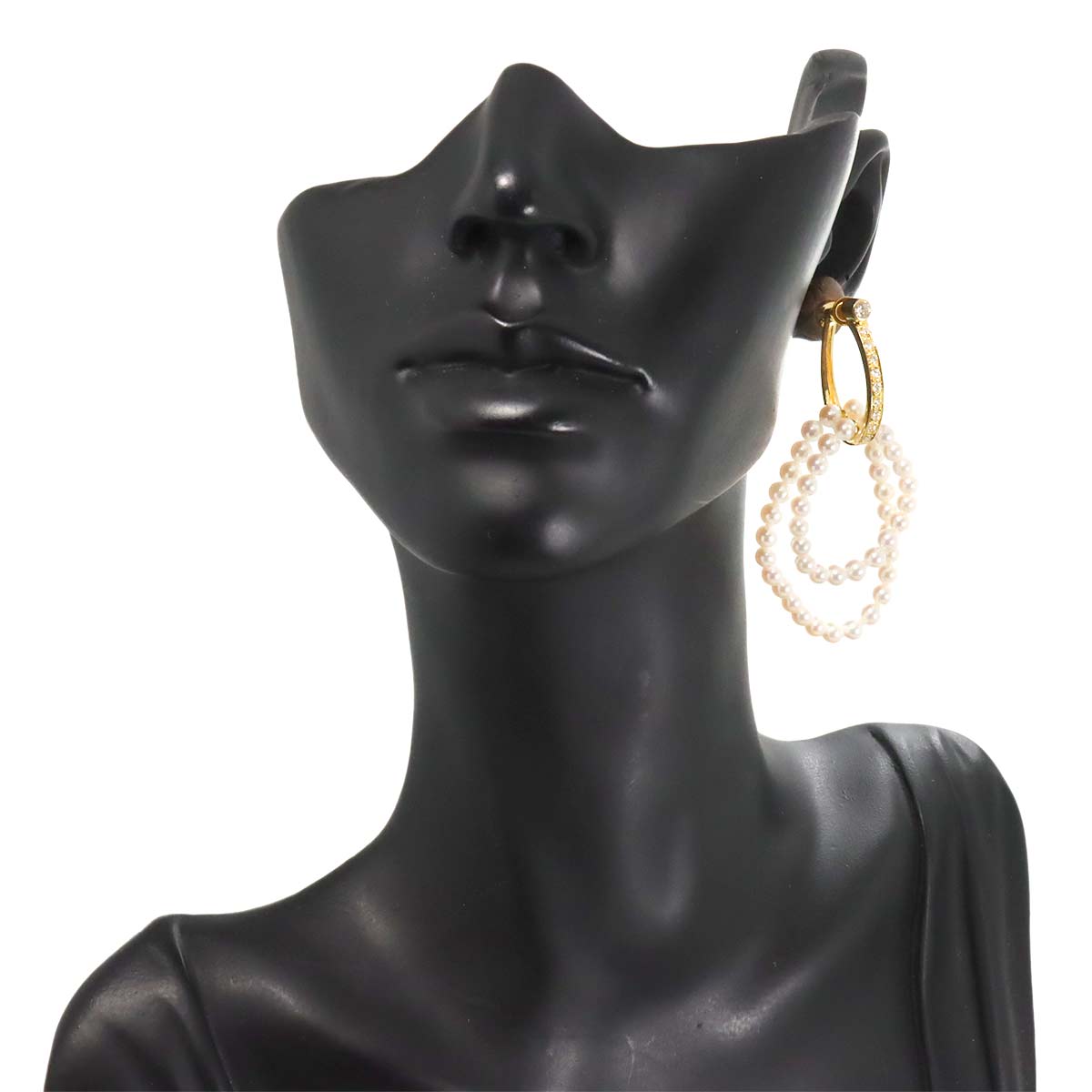 Baby Pearl Diamond 0.19ct/0.19ct Earrings 18K YG 750