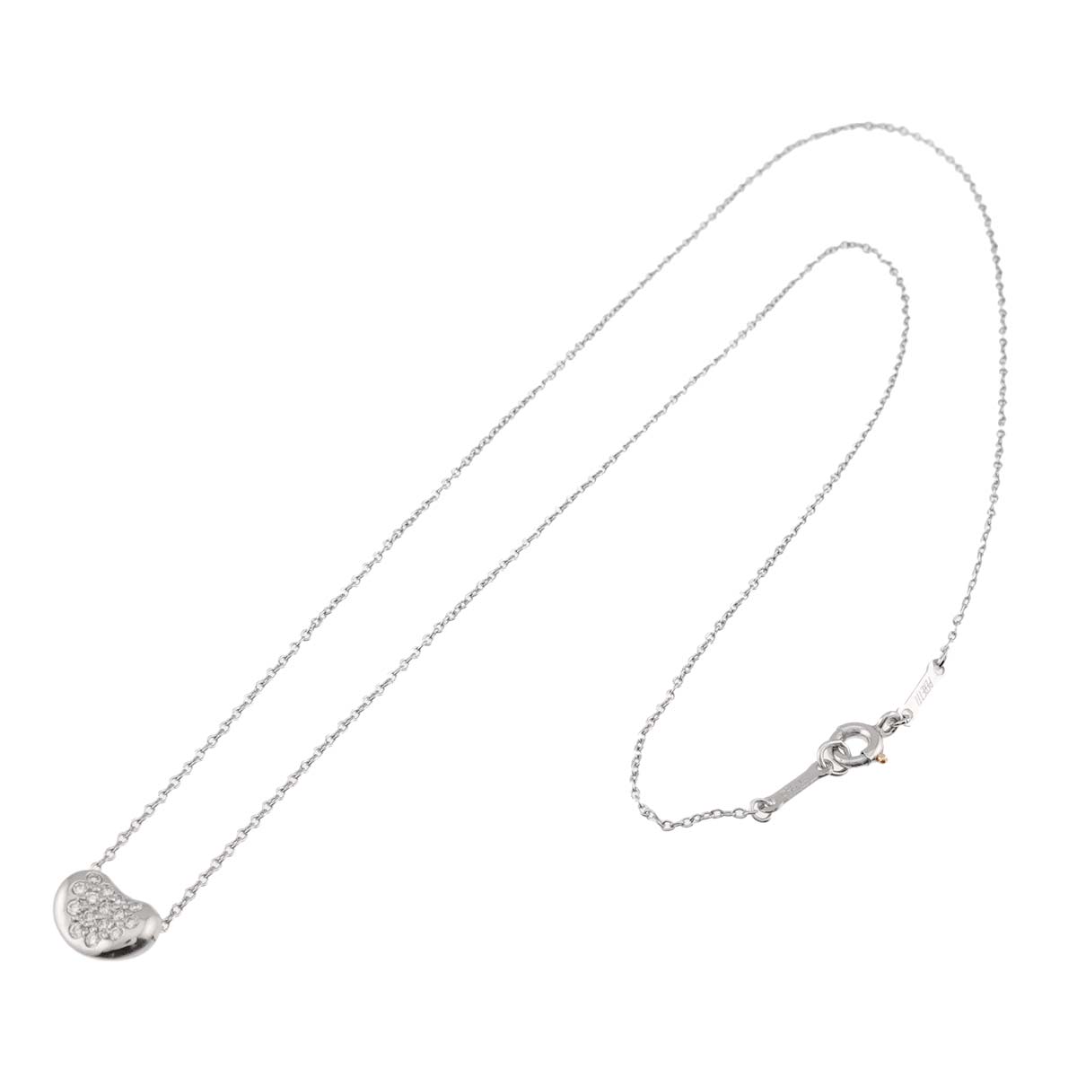 Bean Diamond Necklace Platinum