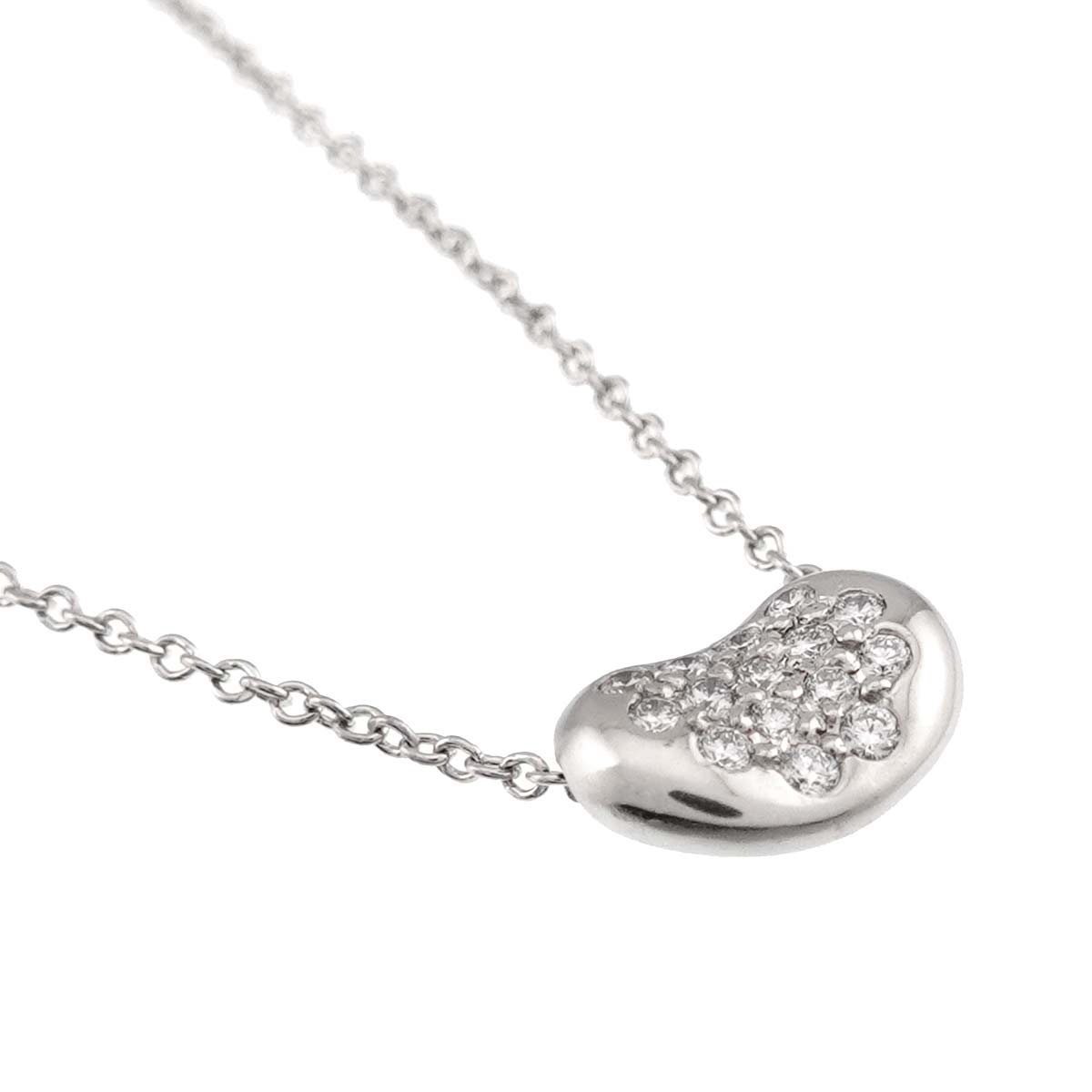 Bean Diamond Necklace Platinum