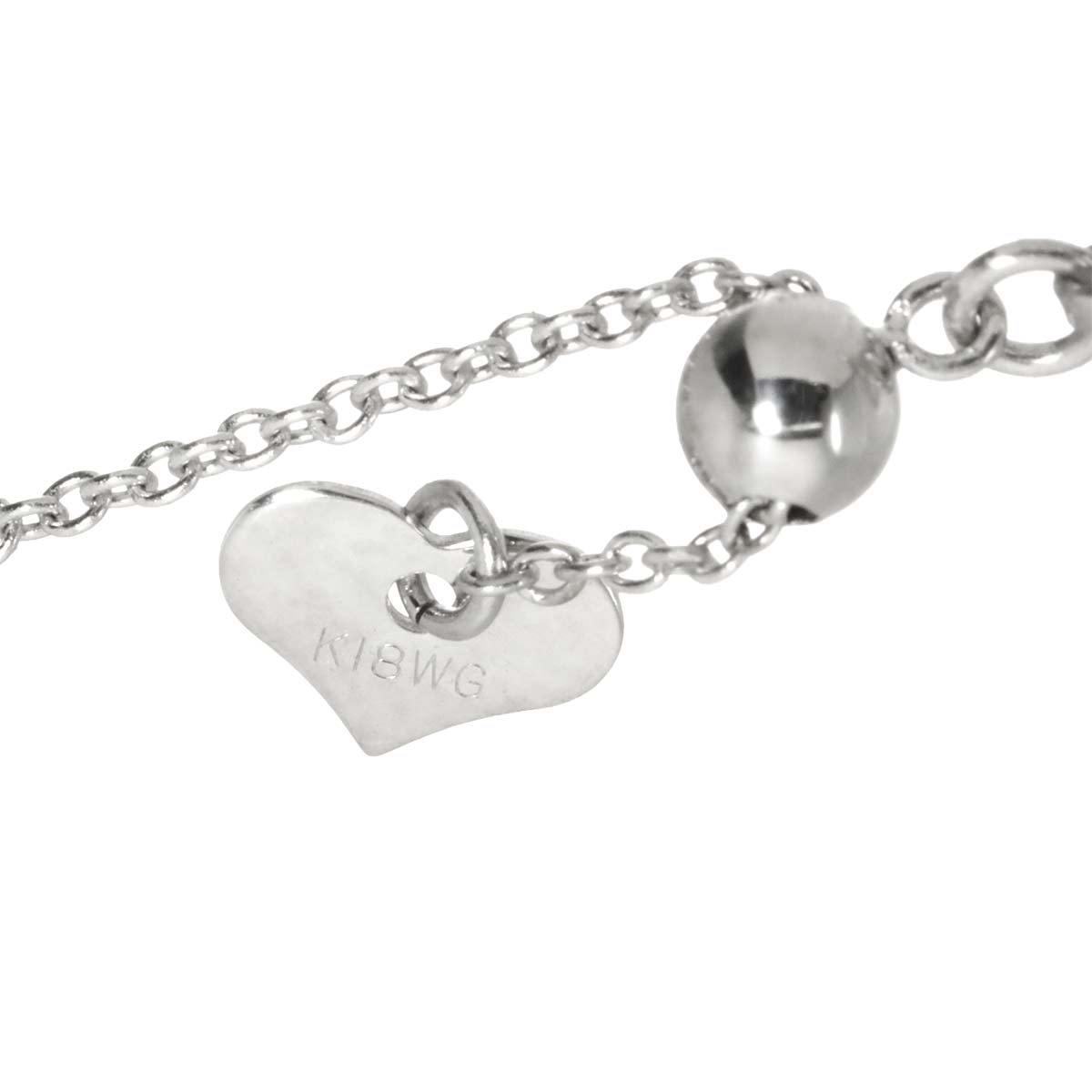 Diamond 0.66ct Necklace 18K WG White Gold 750