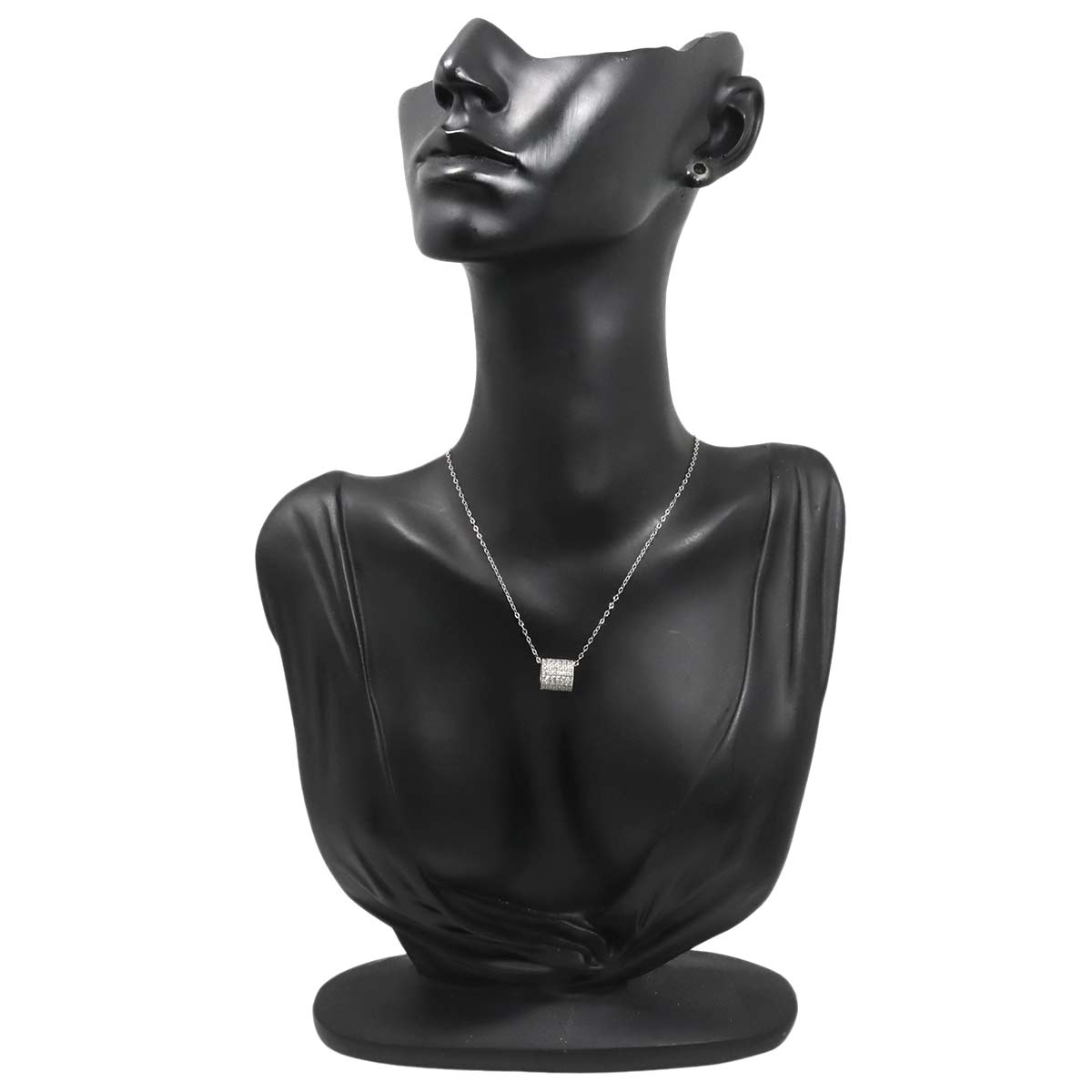 Diamond 1.00ct Necklace 18K WG White Gold 750