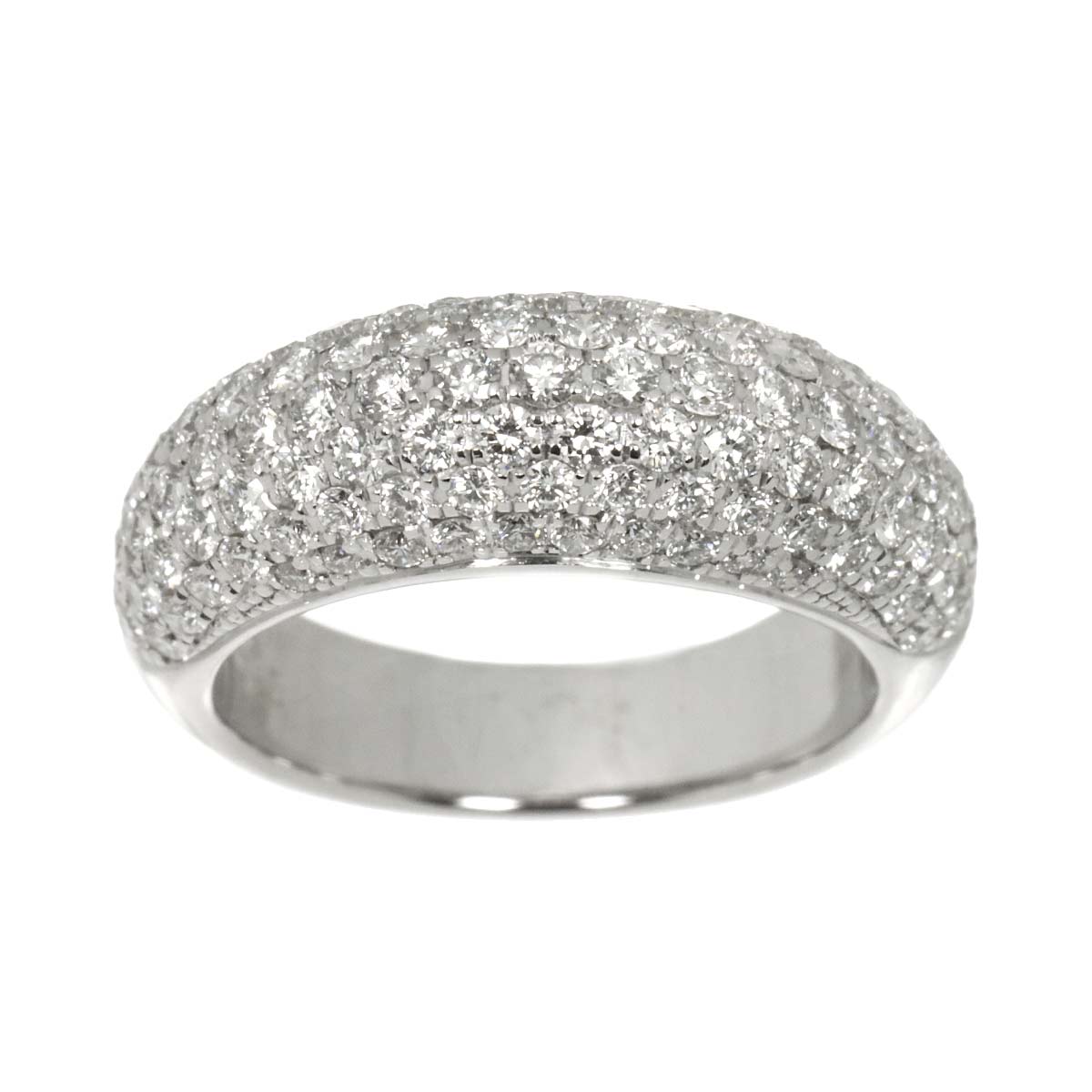 Diamond 1.31ct Ring 18K WG 750 Size4.5-4.75(US)
