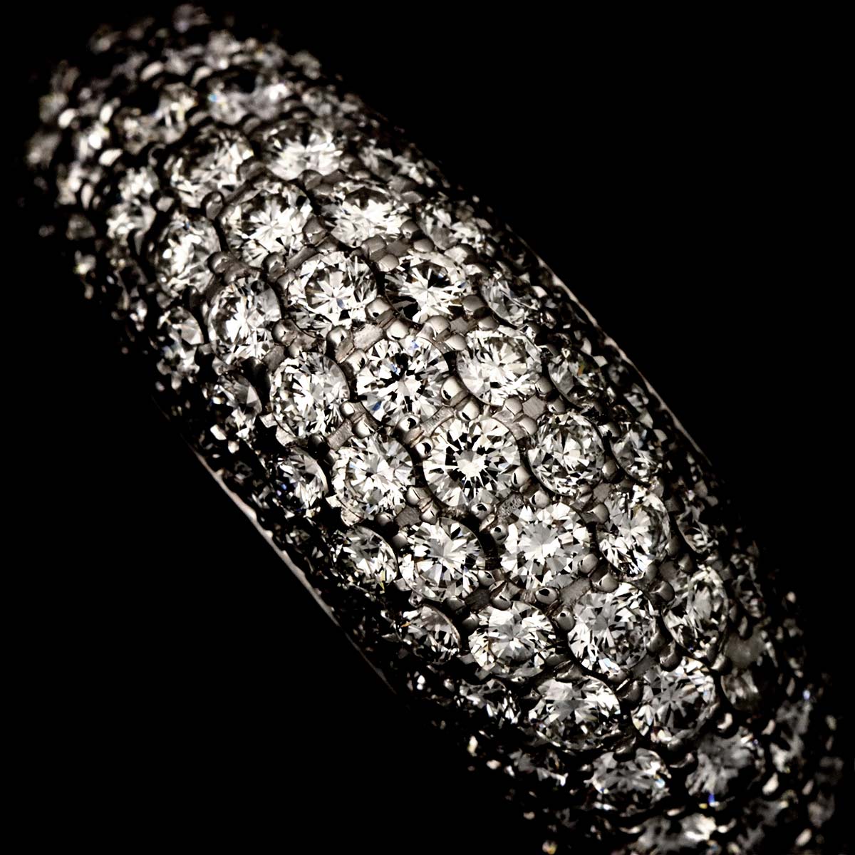 Diamond 1.31ct Ring 18K WG 750 Size4.5-4.75(US)