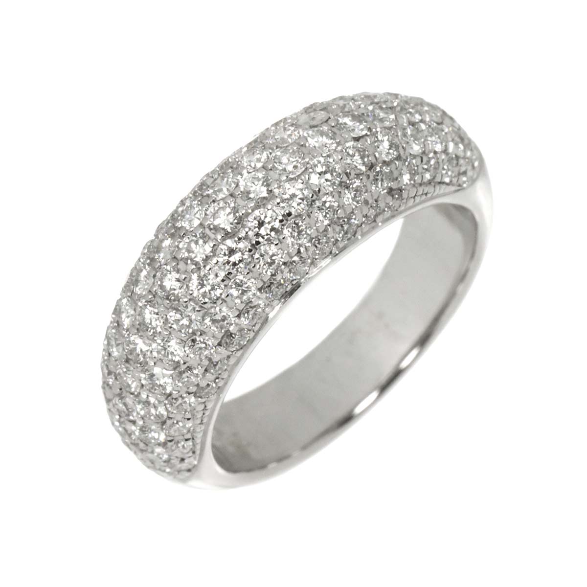 Diamond 1.31ct Ring 18K WG 750 Size4.5-4.75(US)
