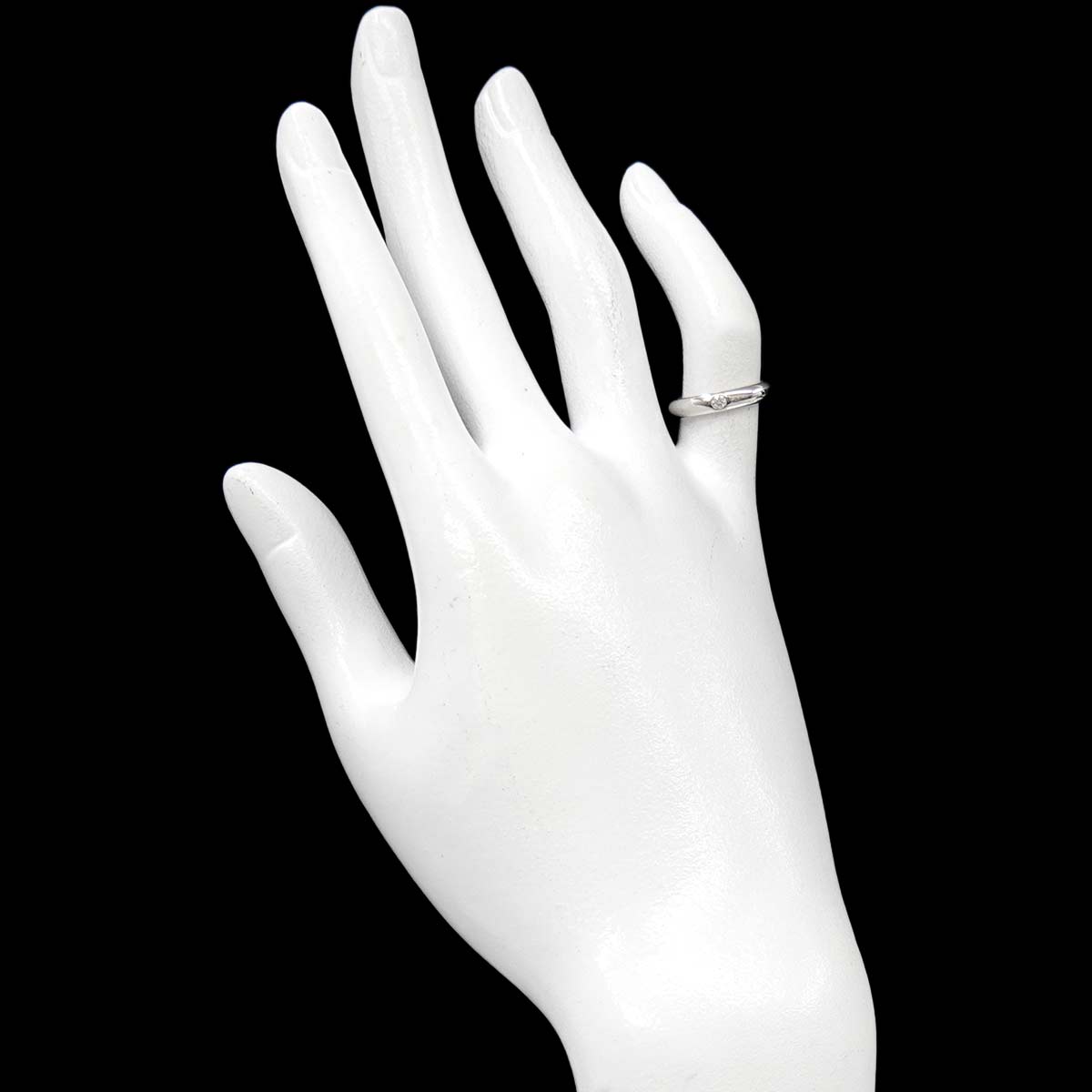 Diamond Ring Pt Platinum size3.75-4(US)