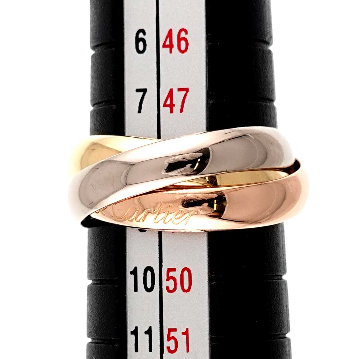 Trinity Ring MM 18K YG WG PG 750 Size48 4.5(US)