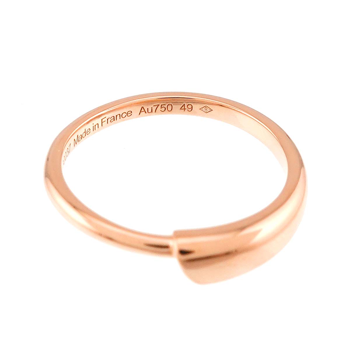 Ring 18K PG Pink Gold 750 Size49 4.75-5(US)