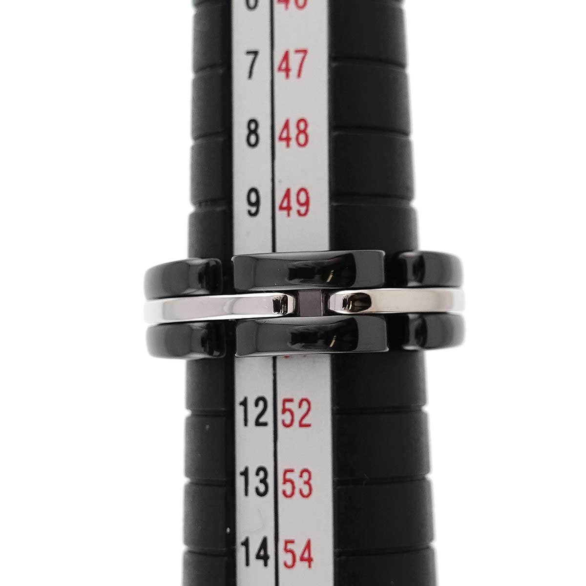 ULTRA Ring Black Ceramic 18K WG 750 Size51 5.25(US)