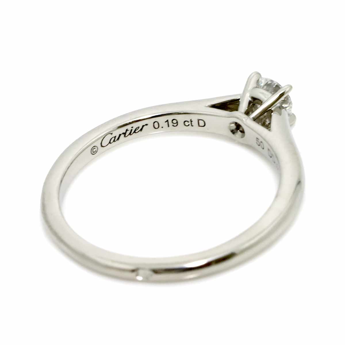Diamond 0.19ct E/VS1/3EX Ring Platinum size50 5.25(US)