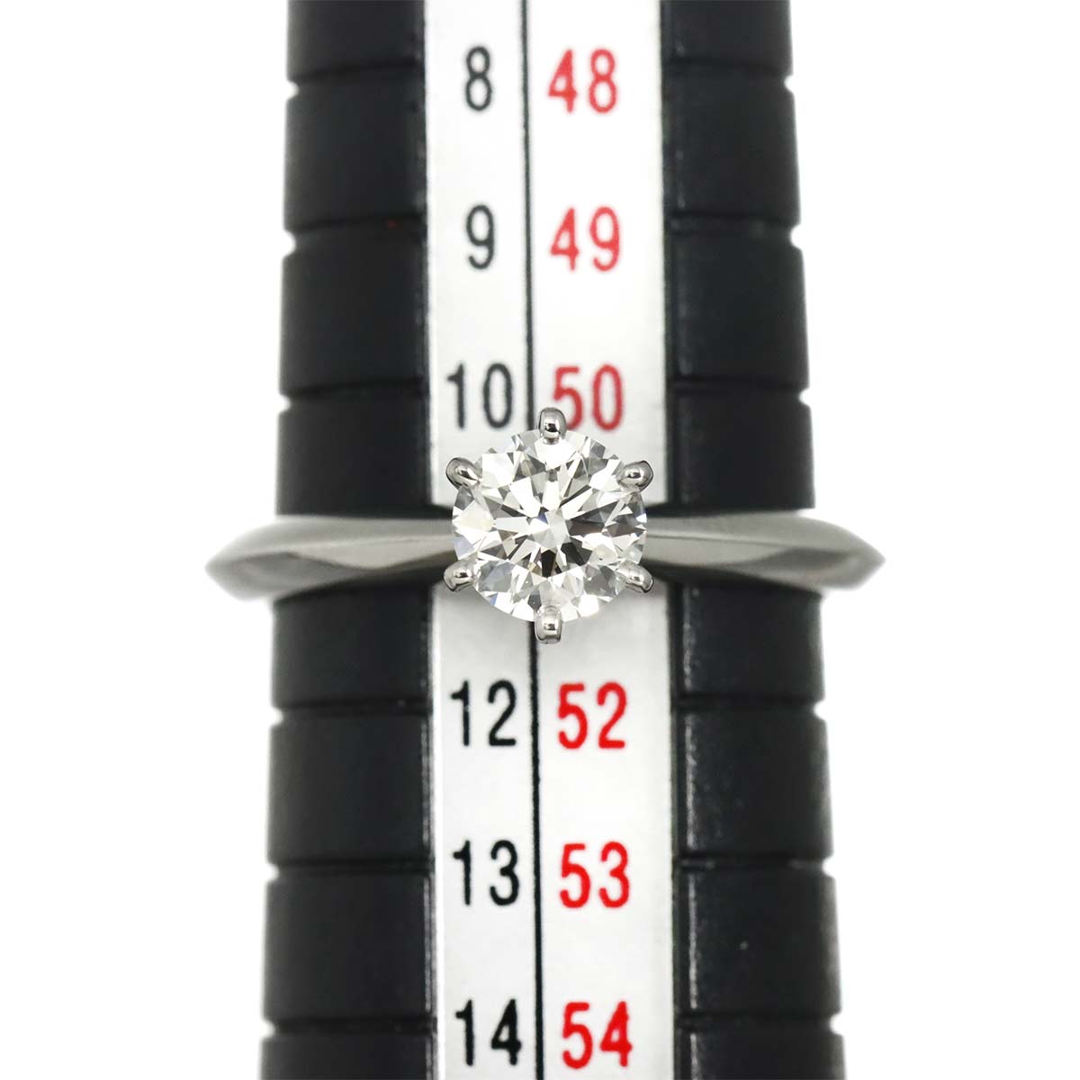 Diamond 0.62ct I/VS1/3EX Ring Pt Platinum Size5.5-5.75(US)