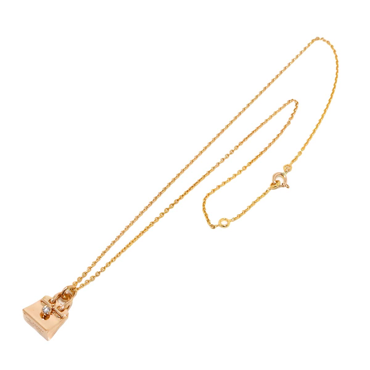 Amulet Diamond Necklace 18K Pink Gold 750