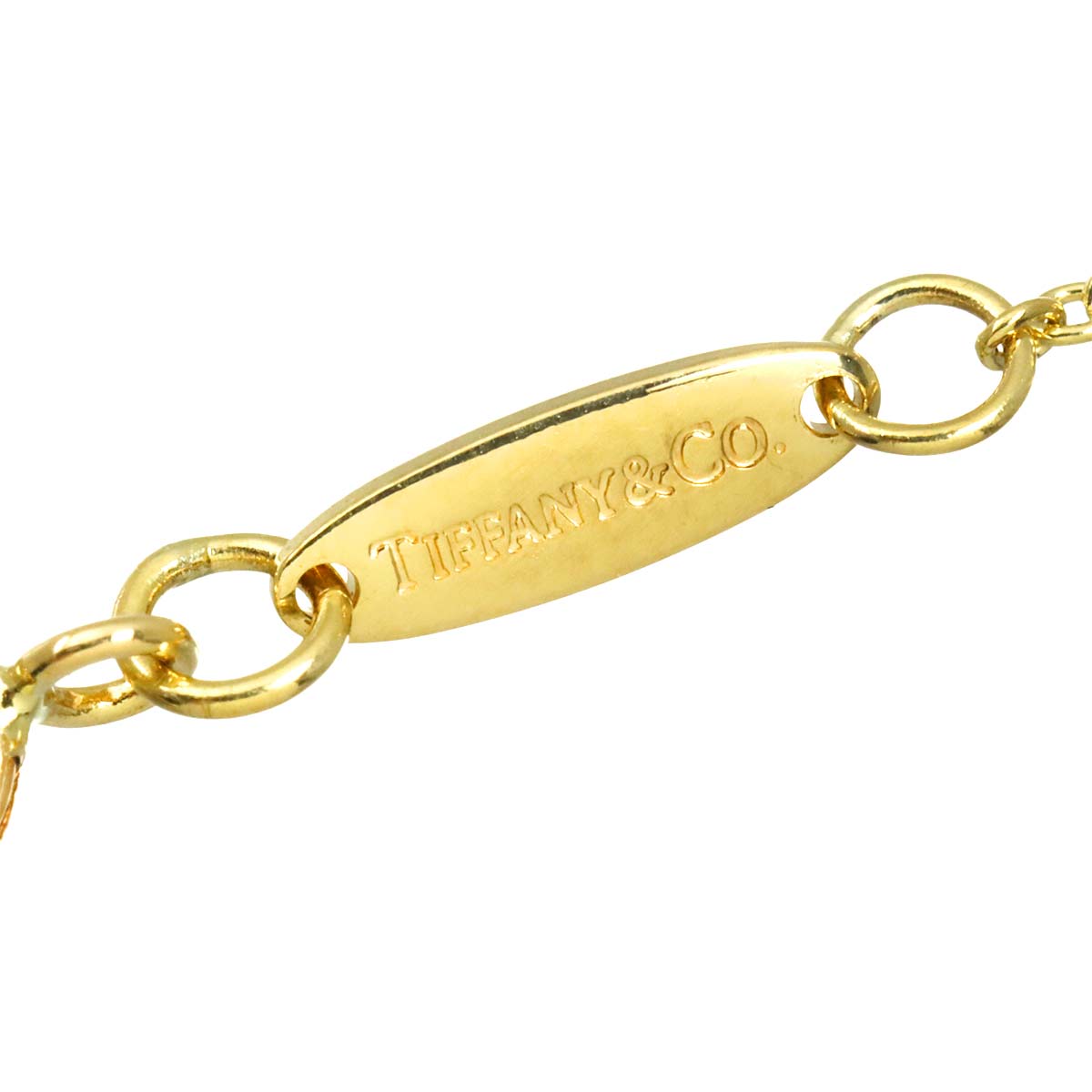 Open Heart Diamond Necklace 18K Yellow Gold 750