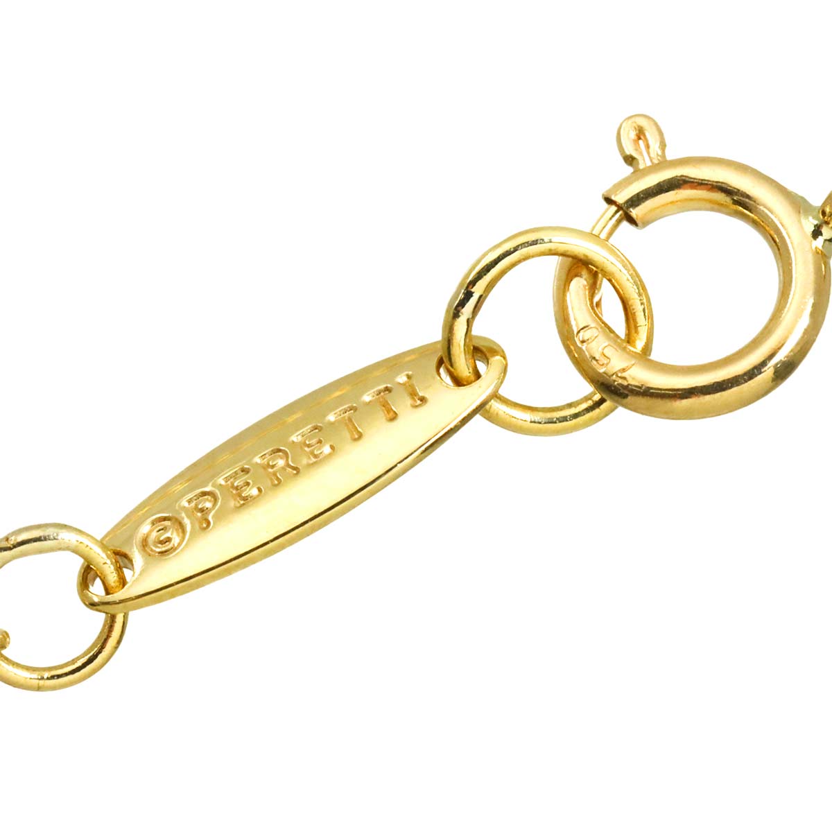 Open Heart Diamond Necklace 18K Yellow Gold 750