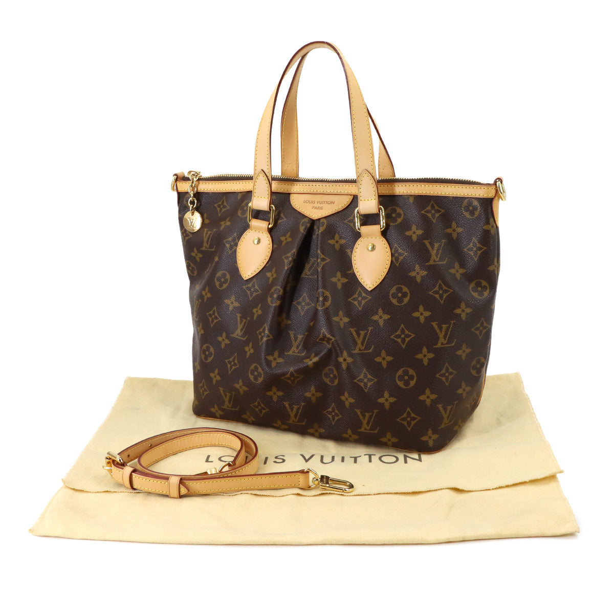 Monogram Palermo PM 2way Tote Shoulder Bag Brown M40145