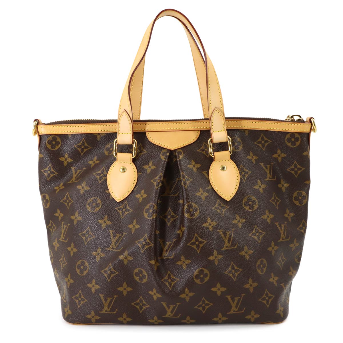 Monogram Palermo PM 2way Tote Shoulder Bag Brown M40145
