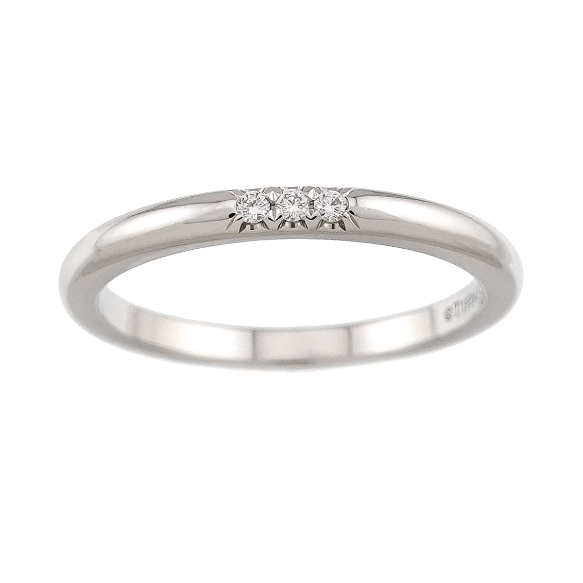 Forever Band Diamond Ring Pt Platinum Size6-6.25(US)