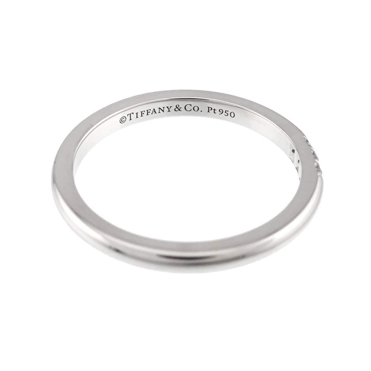 Forever Band Diamond Ring Pt Platinum Size6-6.25(US)