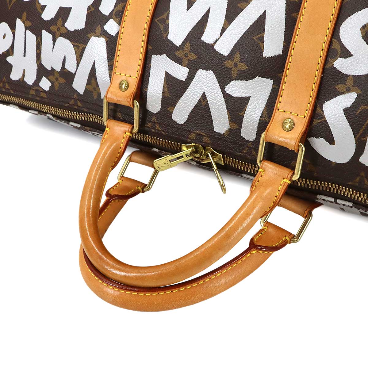 Monogram Graffiti Keepall 50 Luggage Argent M92197