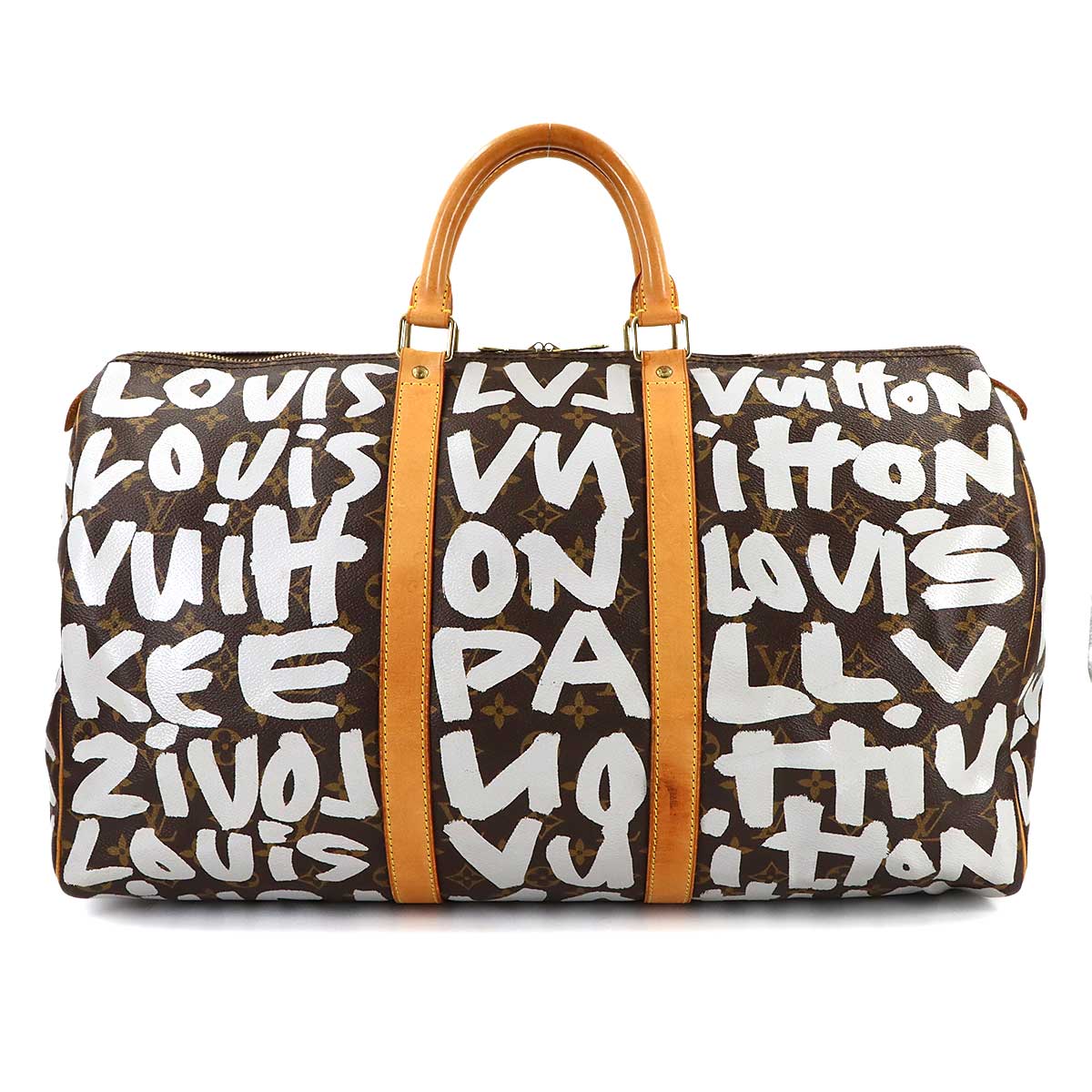 Monogram Graffiti Keepall 50 Luggage Argent M92197