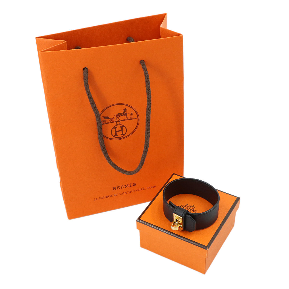 Kelly Twist Bracelet Swift Black T3 Accessory