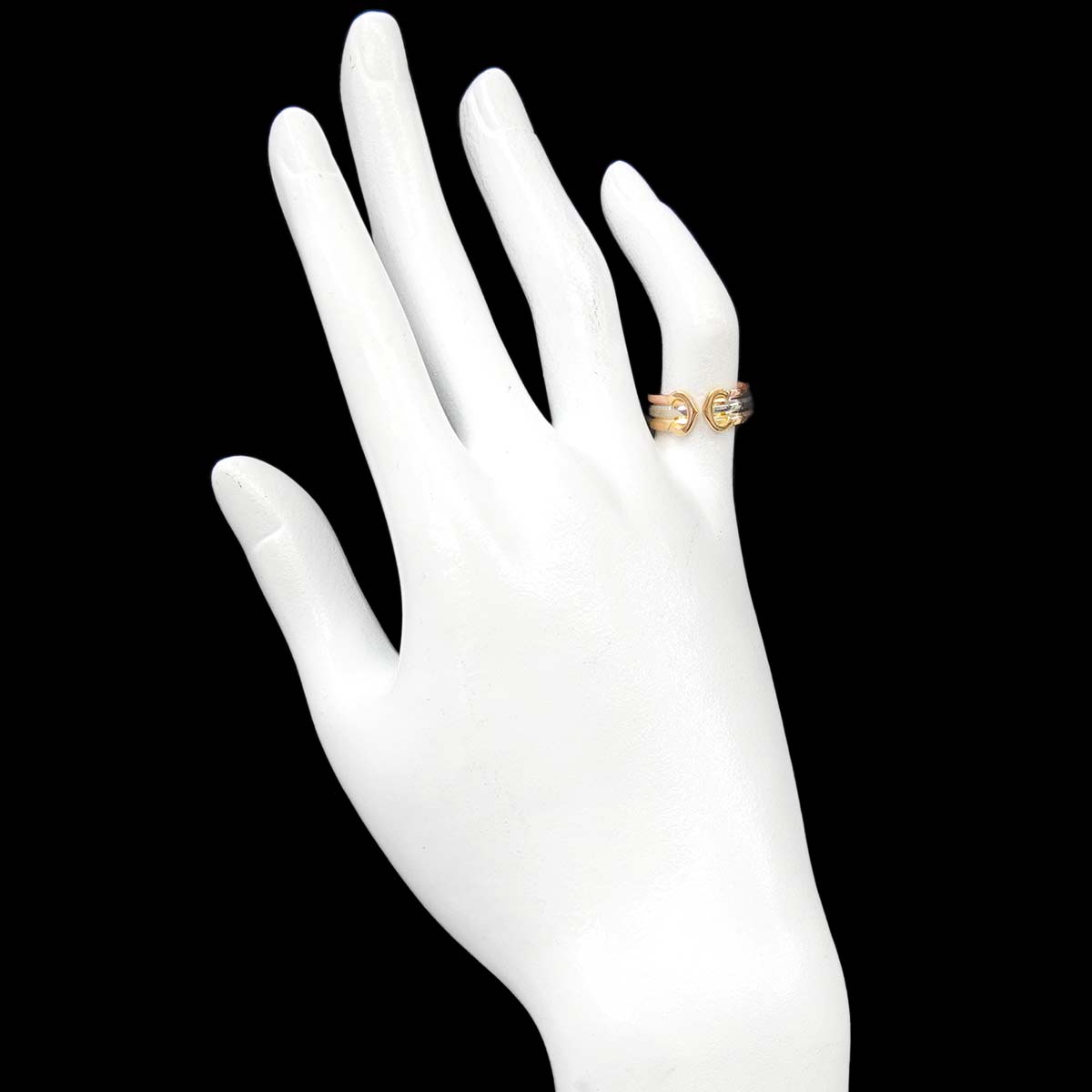 2C Ring 18K YG WG PG 750 Size48 4.5(US)