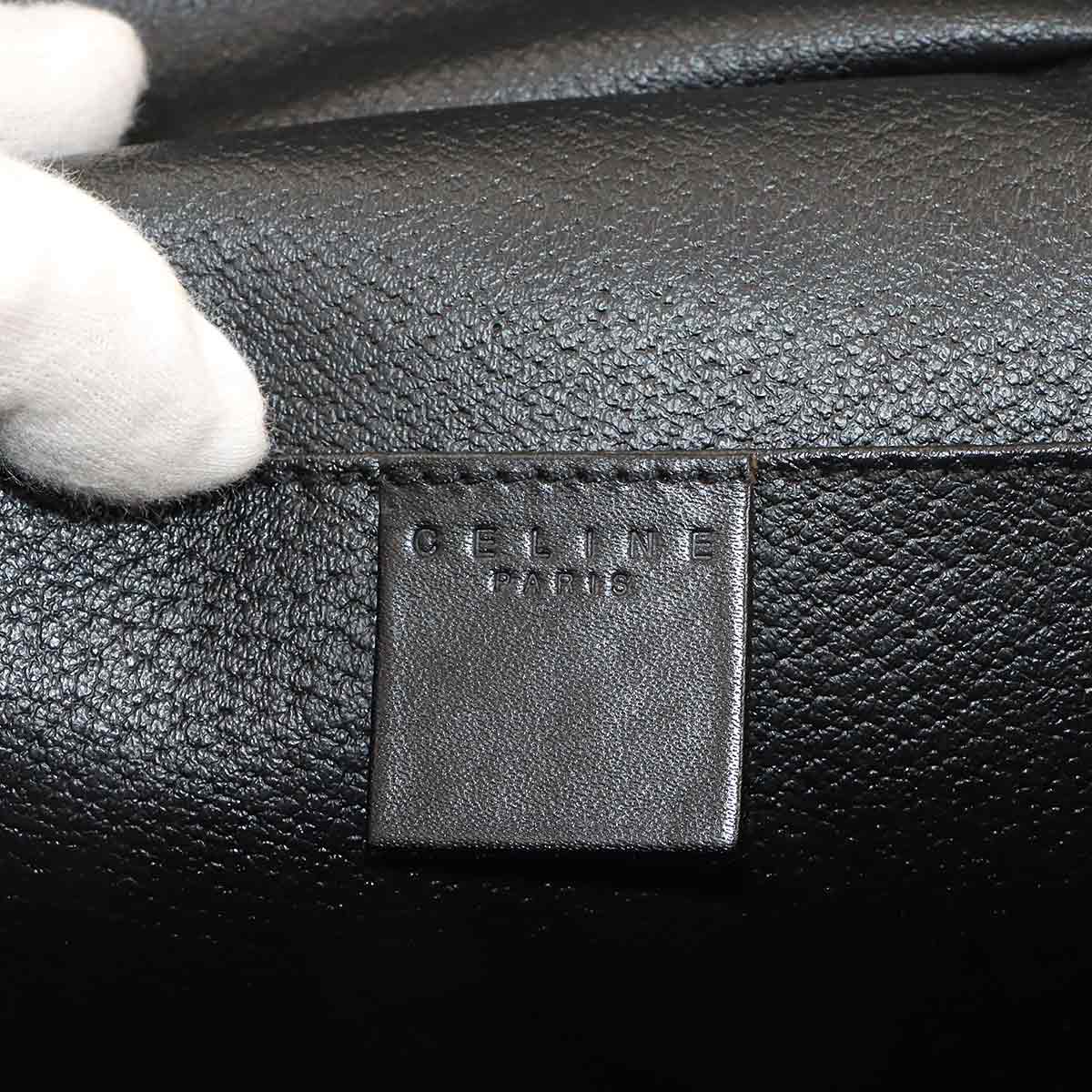 Macadam Vanity Hand Bag Leather PVC Black Brown Purse
