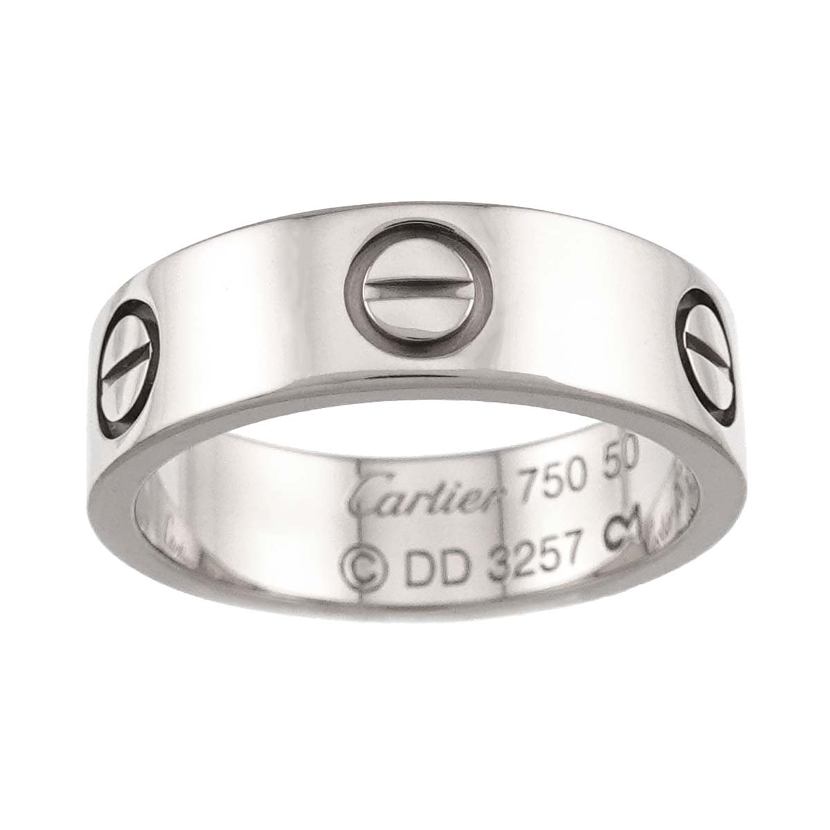 Love Ring 18K White Gold 750 size50 5-5.25(US)